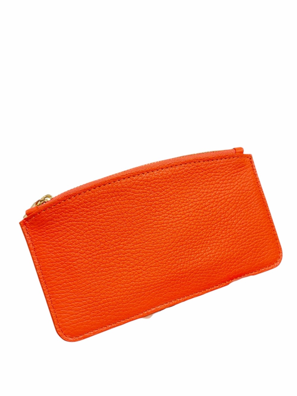 Cuyana Slim Pebbled Leather Zip Pouch